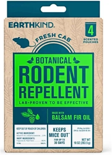 Miniatura 2 de Fresh Cab. Repelente de roedores, botánico, 28 bolsas con olor, respetuoso con el medio ambiente, registro de la EPA y mantiene a los ratones fuera.