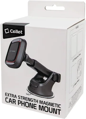Miniatura 9 de Cellet Soporte magnético para teléfono de automóvil, tablero de instrumentos y parabrisas, soporte telescópico de brazo largo compatible con iPhone