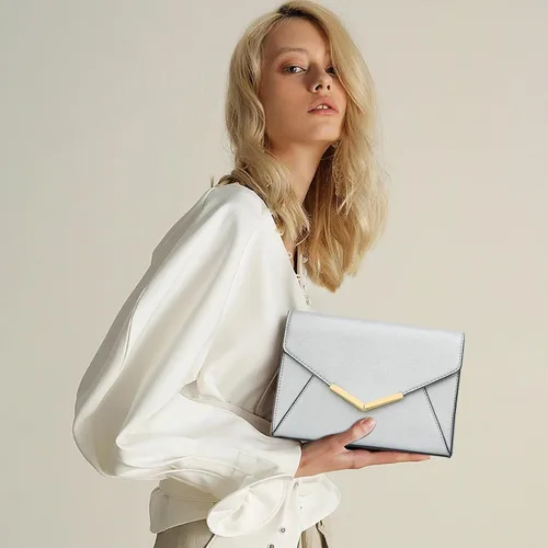 Miniatura 2 de KKXIU Elegante bolso de mano de piel sintética para mujer, bolso de mano plegable para fiesta, boda, baile de graduación