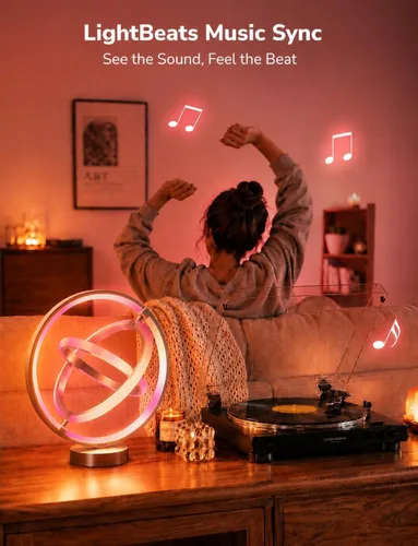 Miniatura 3 de Lepro TB1 Lámpara de mesa inteligente AI, luz de escritorio RGB+IC que cambia de color habilitada para Alexa y Google Home, sincronización