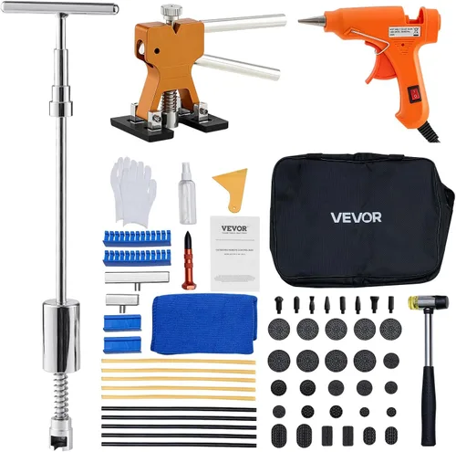 Miniatura 13 de VEVOR - Kit para eliminar abolladuras, reparación sin pintura, de acero inoxidable, para abolladuras menores, de puerta y daños por granizo, 117