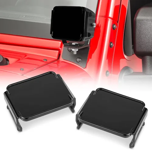 Cubiertas LED negras Snap-On para cápsulas LED de 3 pulgadas, cubiertas de policarbonato legales para la calle para luces cúbicas de 3 pulgadas de