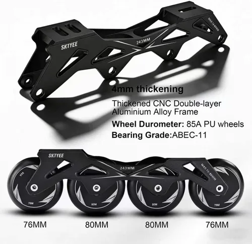 Miniatura 5 de Patines en línea para mujeres y hombres, patines de alto rendimiento para adultos, hombres y mujeres, patines profesionales para fitness al aire