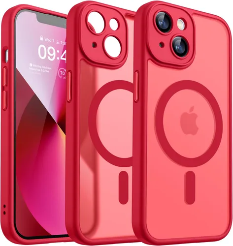 Miniatura 79 de CANSHN Funda magnética compatible con iPhone 17 Pro, mejorada [protección completa de la cámara] [compatible con Magsafe] [mate translúcido] funda