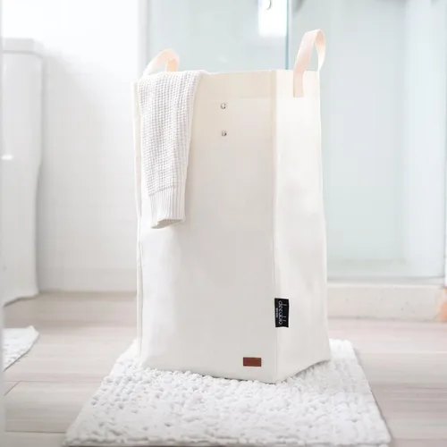 Miniatura 2 de Deeablo New York - Papelera de reciclaje de interiores reutilizable sostenible para cocina, papelera de reciclaje multiusos, contenedores de Blanco