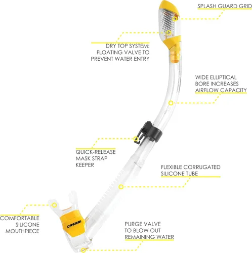Miniatura 3 de Cressi Cressi Marea + Supernova Dry + Palau Set Amarillo