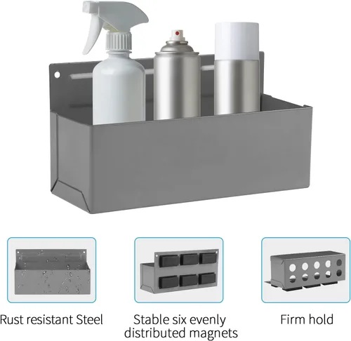 Miniatura 3 de Soporte Magnético para Latas de Aerosol en Spray, Soporte Magnético para Botellas de Caja de Herramientas, Estante de Almacenamiento para Caja