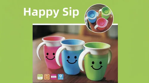 Miniatura 6 de HappySip Silicone Toddler Training Cups with Lids and Straws, BPA-Free, Leakproof, 3-Pack
