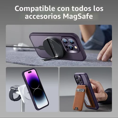Miniatura 8 de ESR Classic Hybrid Funda para iPhone 14 Pro Max, compatible con MagSafe, protección a prueba de golpes de grado militar, resistente al amarilleo