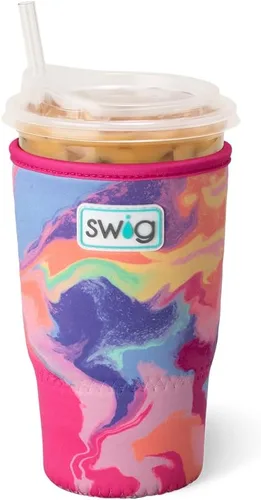 Miniatura 20 de Funda Swig Life para taza de café helado pequeña, funda estándar de 22oz para taza de café helado con asa, funda aislante de neopreno para mantener