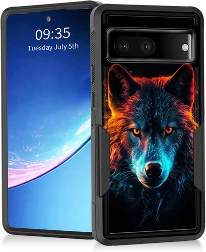 Miniatura 48 de Funda para Pixel 7a, resistente de doble capa híbrida de policarbonato duro de goma suave a prueba de golpes para Google Pixel 7A 6.1 pulgadas