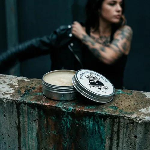 Miniatura 8 de Herban Cowboy Bálsamo de tatuaje para un cuidado óptimo del tatuaje y vida útil, mejorado con ingredientes naturales, no graso, no arenoso (2 onzas)