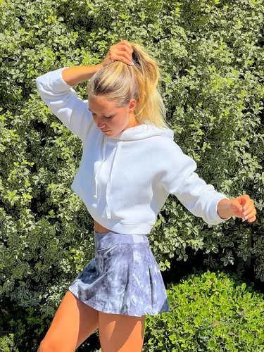 Miniatura 4 de Stelle - Falda pantalón de tenis para mujer, pantalón cargo de golf, deportiva, de cintura alta, con bolsillos interiores, para entrenamiento