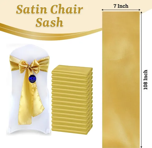 Miniatura 180 de mds - Lote de 10 lazos de satén para sillas de boda y eventos, para decoración de fiestas, 30 colores, Satin, 10 Verde oliva