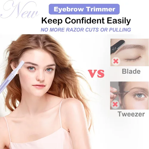 Miniatura 4 de LAIKME Recortador eléctrico de cejas para mujeres, depilación facial para hombres, mini depiladora para bikini, removedor de cara, barbilla