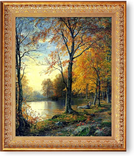 Miniatura 337 de A&T ARTWORK Campo de trigo con cipreses de Van Gogh Las reproducciones de arte clásico mundial, impresiones en lienzo giclée para decoración