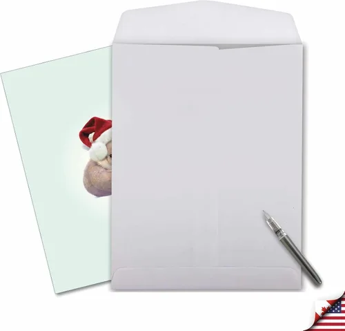 Miniatura 6 de The Best Card Company - Tarjeta de Navidad de animales grandes para hombres y mujeres (8.5 x 11 pulgadas) - Adorable tarjeta de notas de vacaciones