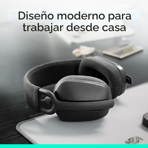 Miniatura 2 de Logitech Zone Vibe 100 - Auriculares inalámbricos ligeros sobre la oreja con micrófono de cancelación de ruido, auriculares Bluetooth multipunto