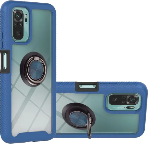 Miniatura 2 de Funda compatible con Xiaomi Poco M5s 4G, compatible con Redmi Note 10 4G / Note 10S 4G / Note 11 SE (India), funda para teléfono 3 en 1, color azul