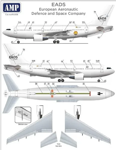 Miniatura 4 de AMP 144-008 - 1/144 Airbus A310 MRTT/CC-150 Polaris AF español, kit de modelo a escala
