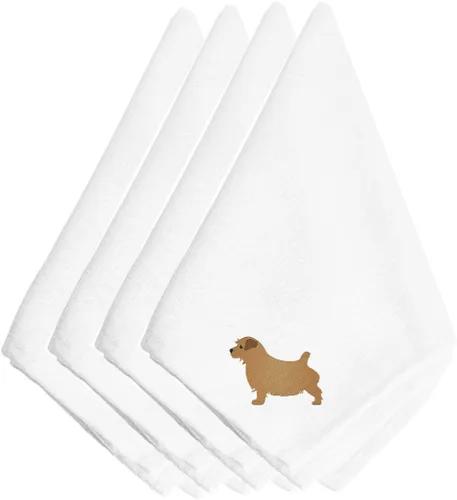 Miniatura 58 de Caroline's Treasures BB3448NPKE Affenpinscher - Juego de 4 servilletas bordadas, lavables, suaves, duraderas, servilletas de mesa para hotel