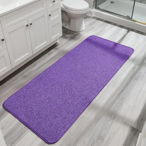 Miniatura 10 de Bosap Alfombra de Baño, Alfombras Corredoras de Baño Ultra Delgadas, Alfombras de Baño Grandes para Baño, Secado Rápido, Antideslizante, Lavable a