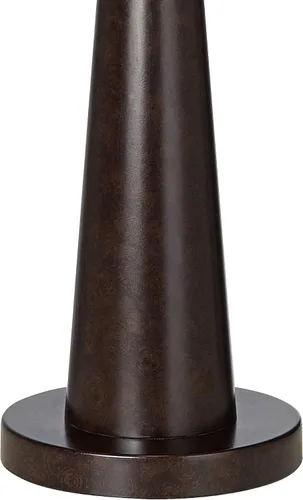 Miniatura 7 de Franklin Iron Works Tremont - Lámpara de mesa rústica de granja con puerto de carga USB de 31.5 pulgadas de alto, metal de bronce, pantalla