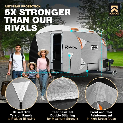 Miniatura 3 de Funda para R-Pod de 3ª generación, tela APEX de 7 capas antidesgarros, se adapta a remolques de viaje R-Pod, RV y autocaravana, incluye cubierta