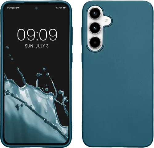 Miniatura 101 de kwmobile Funda compatible con Samsung Galaxy A23 4G / 5G - Funda de silicona TPU metálica suave y delgada - Rojo oscuro metálico