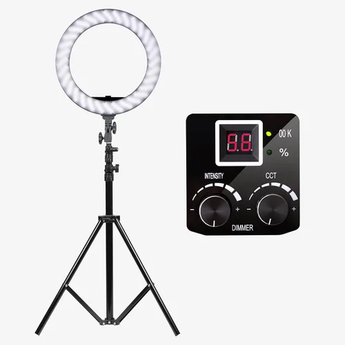 Miniatura 5 de Dracast Halo - Anillo bicolor de 180 luces LED, negro (DRRNG180B)