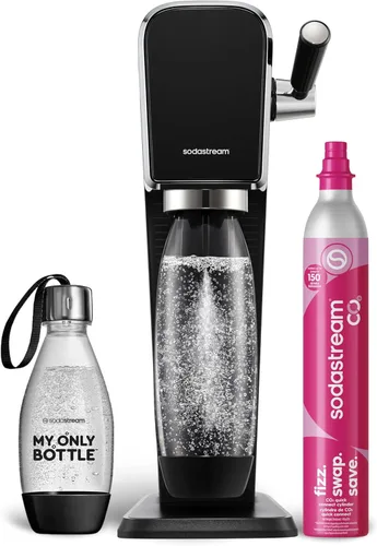 Miniatura 20 de SodaStream - Máquina de agua con gas ART PAQUETE DE VALOR Sistema de CO2 CQC Incluye 2 cilindros de CO2, 2 botellas de 32 onzas líquidas aptas
