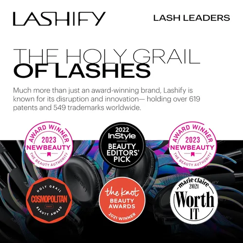 Miniatura 8 de Lashify Plushy - Pestañas postizas de 10 mm de gasa en negro, pestañas falsas fáciles de hacer DIY para un aspecto voluminoso pero aún natural