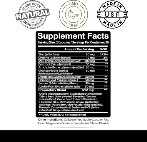 Miniatura 3 de Kaya Naturals Liver Cleanse Detox & Repair - Suplemento de cardo mariano - Desintoxicación hepática para mujeres y hombres - Extracto de alcachofa