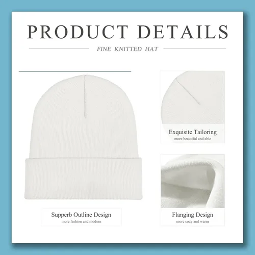 Miniatura 3 de Gorro de punto de invierno personalizado con tu texto y foto para hombres y mujeres