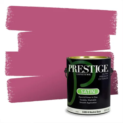 Miniatura 5 de Prestige Paints Pintura exterior e imprimación en uno, 1 galón, plano, coincidencia comparable de Valspar* Amber Rose*