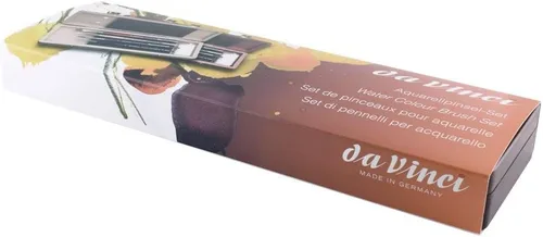 Miniatura 2 de da Vinci Watercolor Series 5280 Deluxe - Juego de pinceles de pintura, cabello natural y sintético con caja de almacenamiento de caoba y jabón