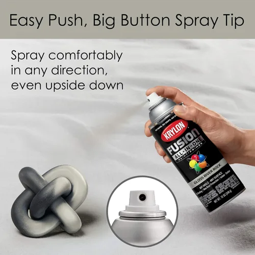 Miniatura 49 de Krylon Fusion - Pintura en aerosol adhesiva todo en uno para uso en interiores y exteriores, 12 onzas, aluminio