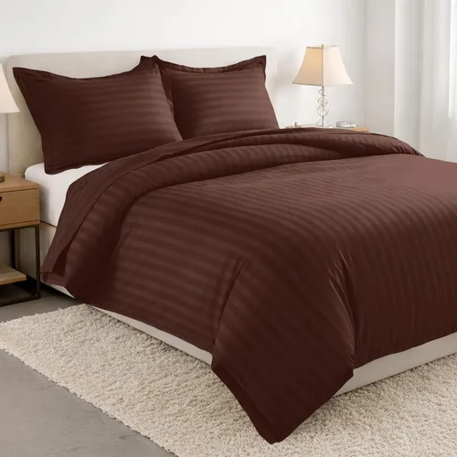 Miniatura 15 de Elegant Comfort Silky-Soft - Juego de funda de edredón de 3 piezas, calidad hotelera, 1500, sin arrugas, tamaño matrimonial/queen, color negro