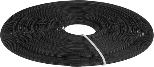 Miniatura 33 de uxcell Deshuesado para coser, 1 pieza de 5 yardas y 0.236 in – corsé de poliéster de alta densidad para vestido de novia, vestido de novia (negro)