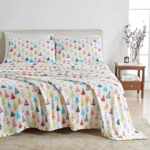Miniatura 36 de Great Bay Home- Juego de sábanas de microvellón de terciopelo extrasuave de lujo, c/bolsillo profundo, no hacen bolitas, colecc. de sherpa de 05
