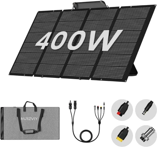 Miniatura 11 de Panel solar portátil de 200 W, plegable, 200 W, cargador solar de células solares para estación de energía, impermeable con soporte ajustable XT60