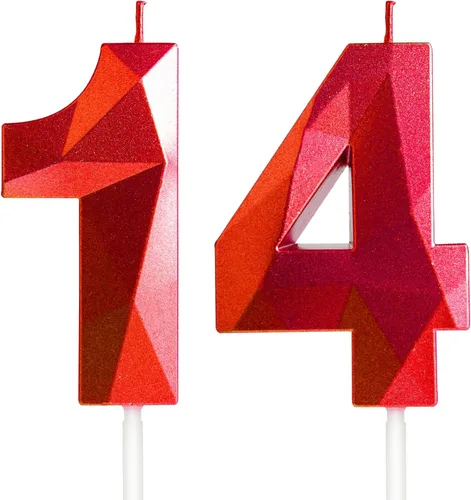 Miniatura 339 de Velas de cumpleaños número 15, velas número 15, velas de feliz cumpleaños de oro rosa para pastel, decoraciones de cobertura de pastel de diseño 3D
