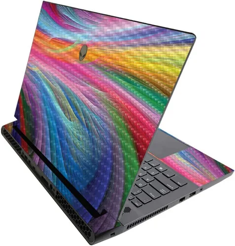 Miniatura 612 de MightySkins - Skin brillante con purpurina para Alienware M17 R3 (2020) y M17 R4 (2021) - Diversión de los años 90 Acabado duradero con purpurina