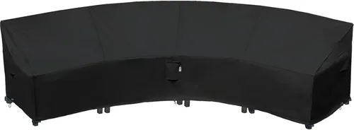 Miniatura 53 de Funda de Sofá Seccional de Servicio Pesado para Exteriores, Fundas Impermeables 600D para Sofá Seccional de Patio, Funda para Muebles de Jardín