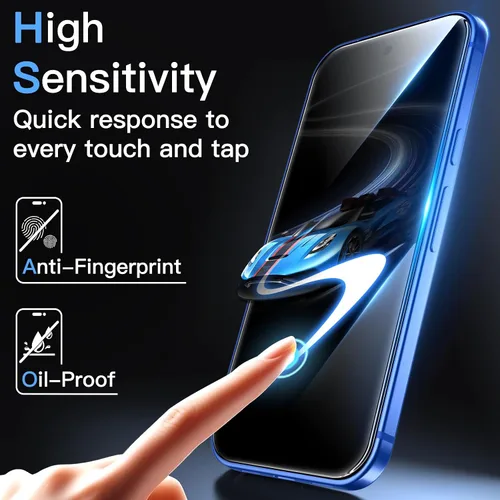Miniatura 7 de JETech Protector de pantalla para Google Pixel 10a, película de vidrio templado 9H con herramienta de fácil instalación, compatible con huellas