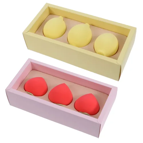 Miniatura 6 de Uonlytech Esponja de belleza de frutas, almohadillas de algodón para maquillaje facial, kit de maquillaje de cara, base de maquillaje en polvo