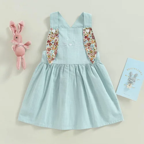 Miniatura 7 de oneflow Traje de Pascua para bebé y niña pequeña, vestido de tul, sin mangas, con lentejuelas, tutú para niñas pequeñas