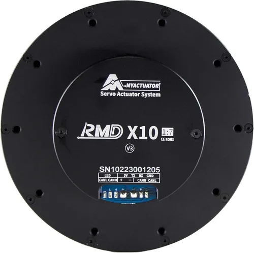 MyActuator Sistema de servo actuador RMD-X10-P7-40-C-N Motor servo CC sin escobillas Codificador dual con controlador MCX500 de alto par para robot