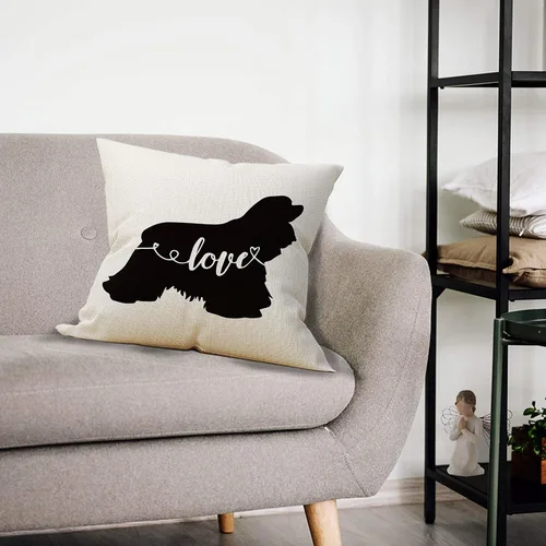 Miniatura 2 de Funda de almohada de Cocker Spaniel, regalos para amantes de los perros, regalos para amantes de los cocker mamá, regalos para recién casados