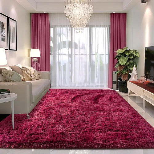Miniatura 31 de Awaytail Alfombra Esponjosa Lavable 2x3 Pies, Pura Negra Alfombra para Silla de Escritorio Antideslizante, Alfombra Supersuave para Niños